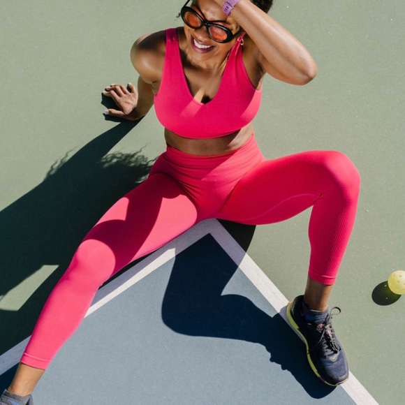 Savvi Ashtanga 24” Textured Workout Active Leggings NWT Small - Picture 1 of 13